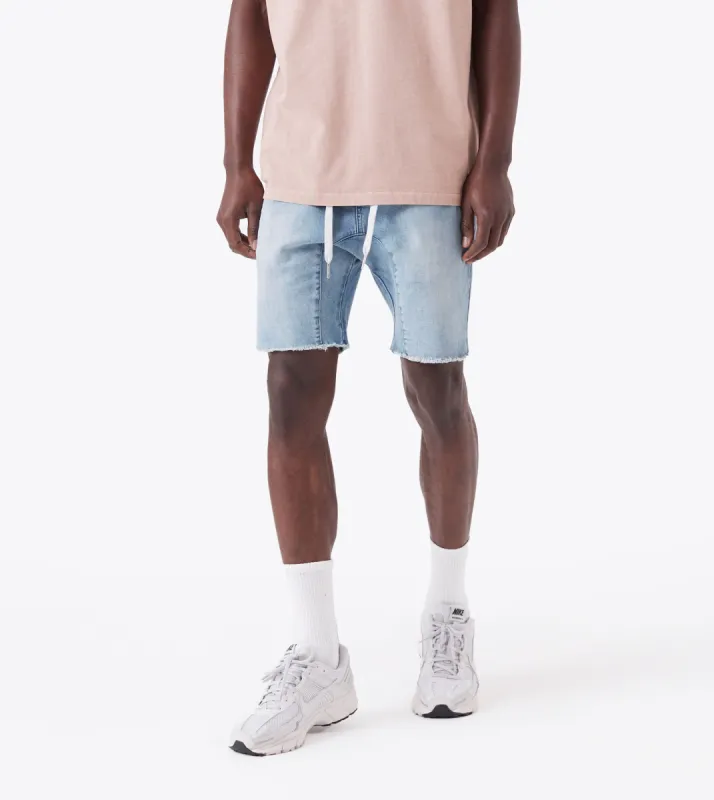 Sureshot Denim Short Lt Blue sold by Zanerobe