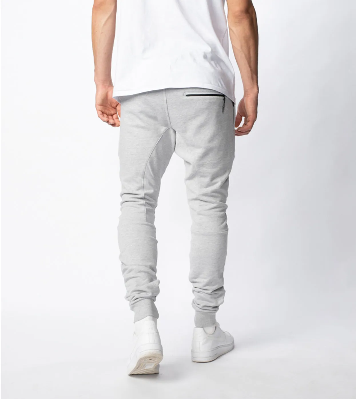 Sureshot Fleece Jogger Grey Marle sold by Zanerobe product image thumbnail 4