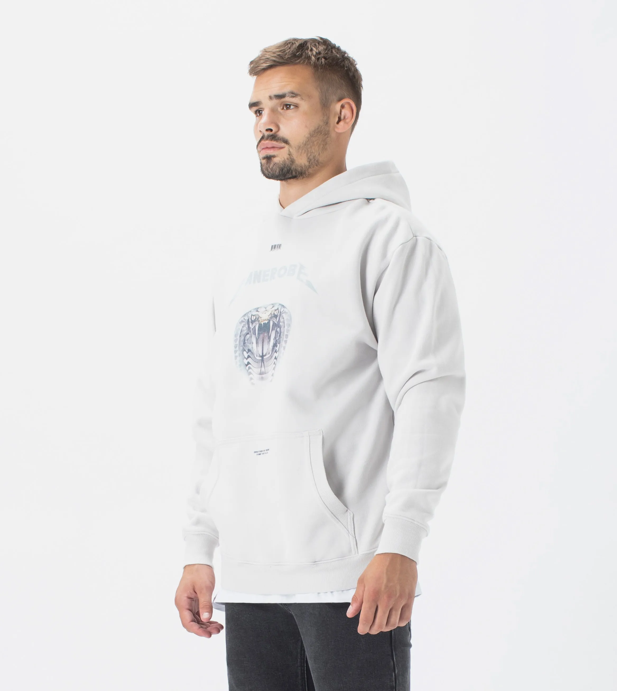 Snake Lowgo Hood Sweat Frost sold by Zanerobe product image thumbnail 2