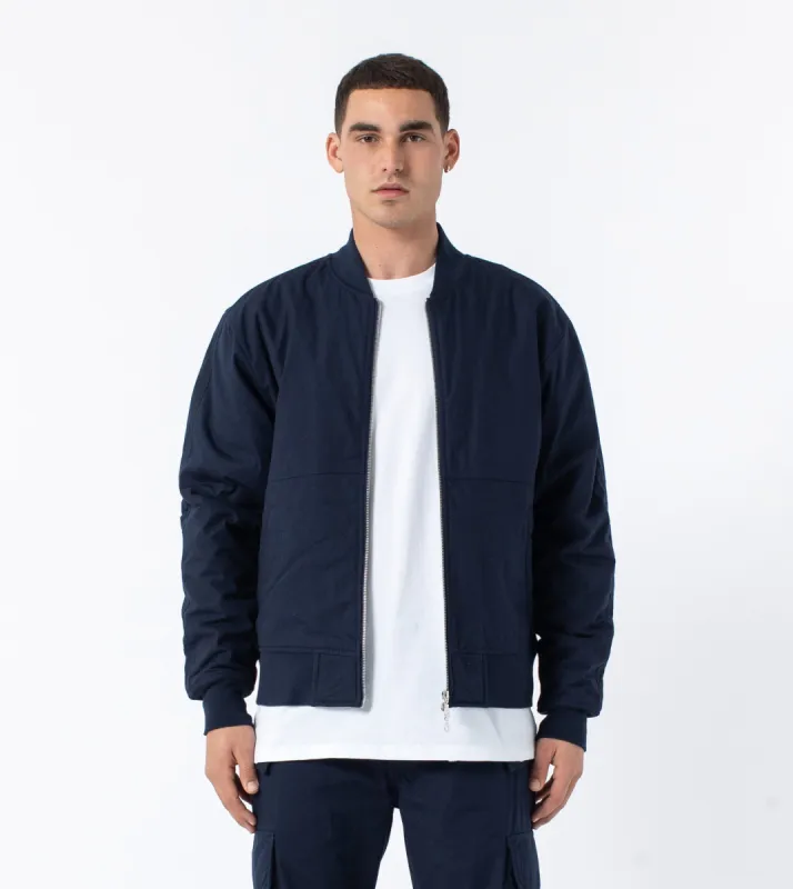 Primal Bomber Jacket Indigo sold by Zanerobe