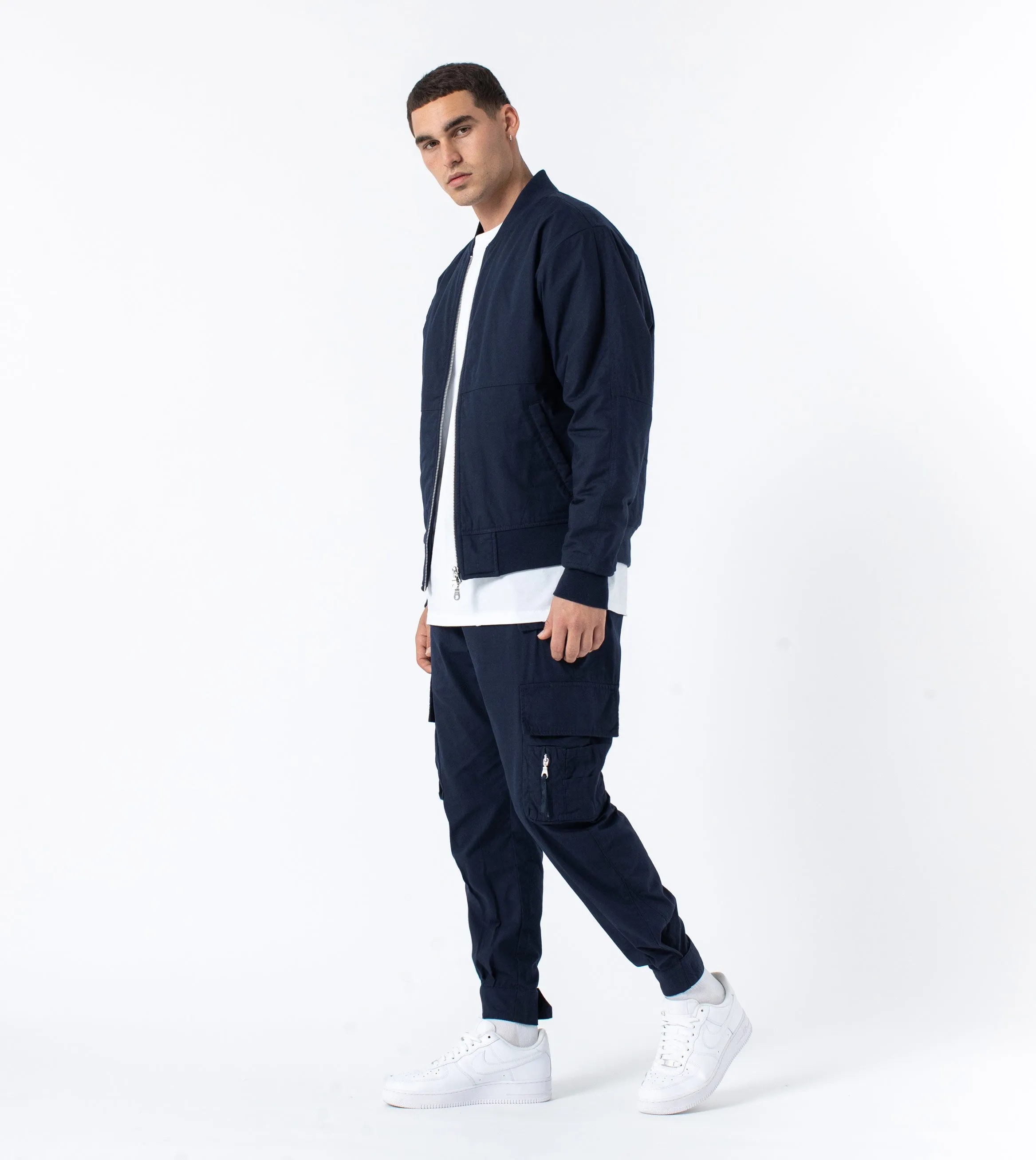 Primal Bomber Jacket Indigo sold by Zanerobe product image thumbnail 2