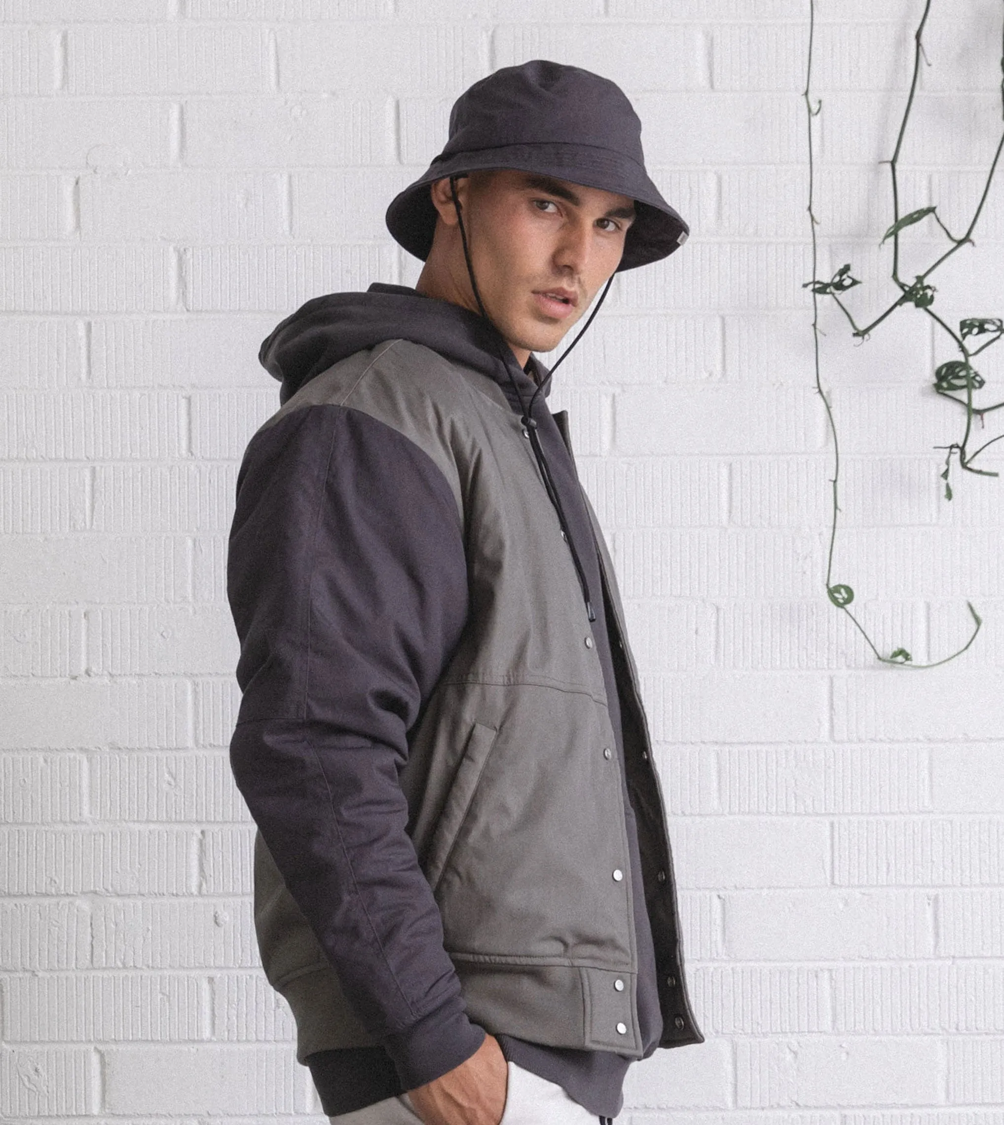 Hike Bucket Hat Dk Grey sold by Zanerobe product image thumbnail 3