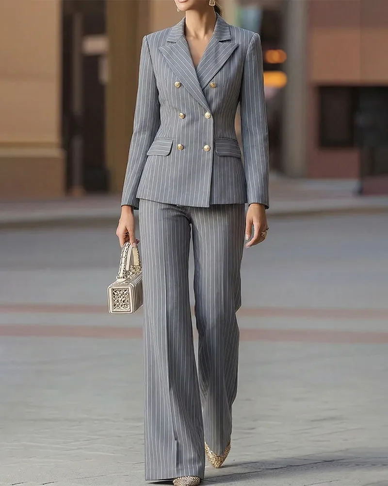 Smart Casual Stripe Matching Sets sold by zeagoo product image thumbnail 2