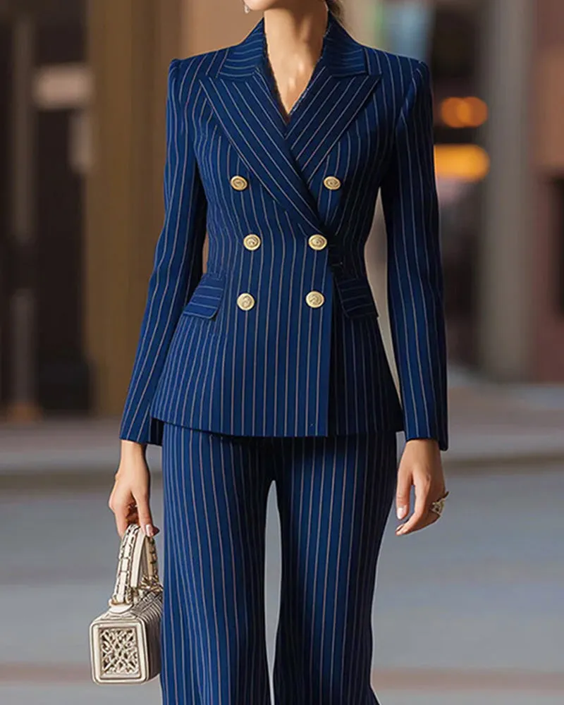 Smart Casual Stripe Matching Sets sold by zeagoo product image thumbnail 4