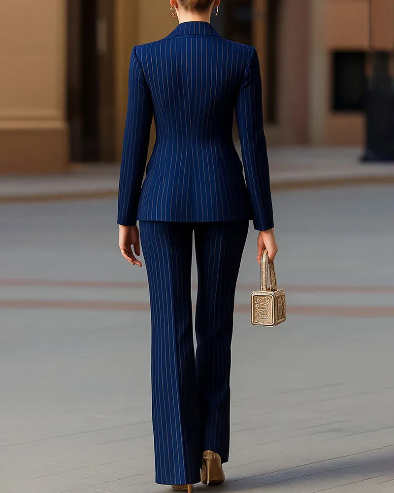 Smart Casual Stripe Matching Sets sold by zeagoo product image thumbnail 3