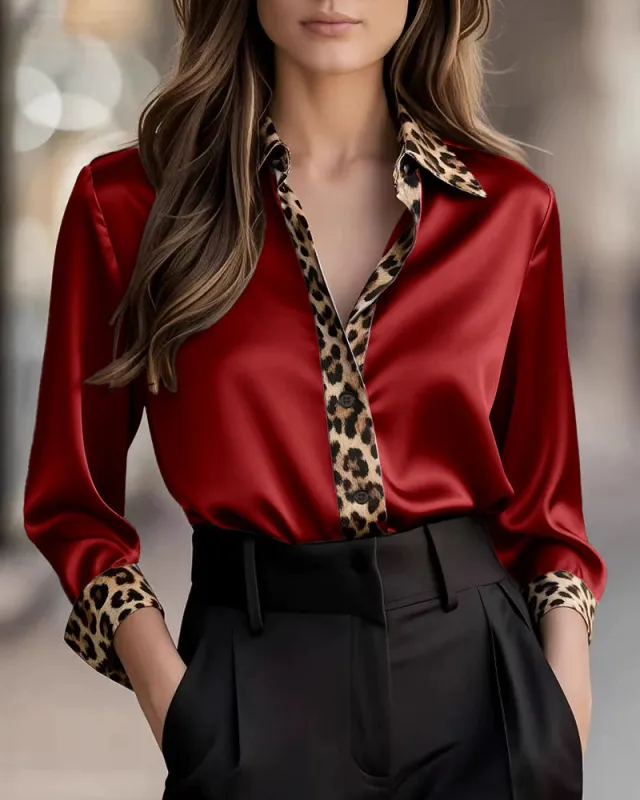 Zeagoo Semi Formal Leopard Print Shirt for Women Casual Work Office Loose Fit 2026 | Under $40 made by zeagoo