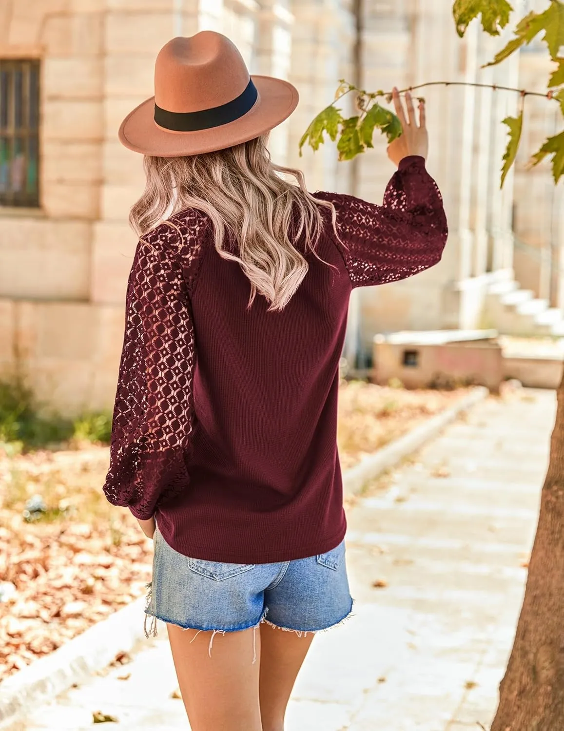 Zeagoo Elegant Blouse Long Sleeve Crew Neck T Shirt (DE Only) sold by zeagoo product image thumbnail 4