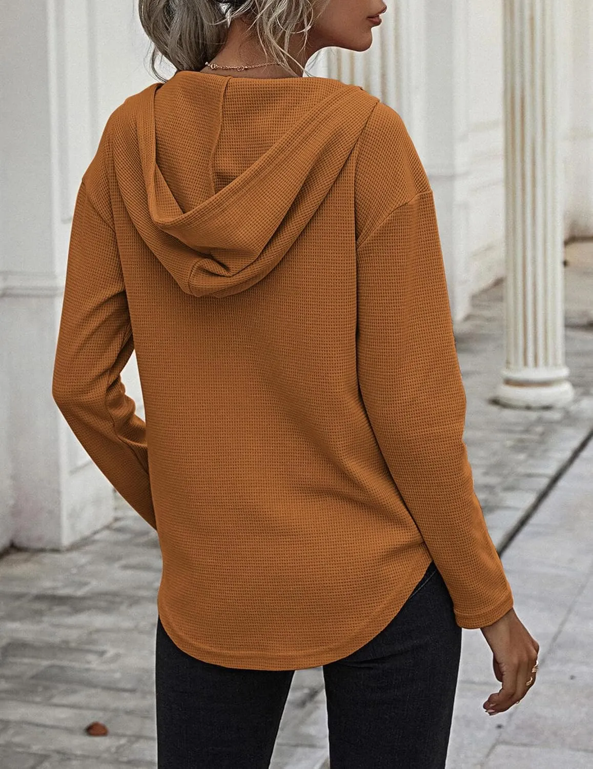 Zeagoo Women's Hoodie Long Sleeve V Neck Pullover Tops (DE Only) sold by zeagoo product image thumbnail 2