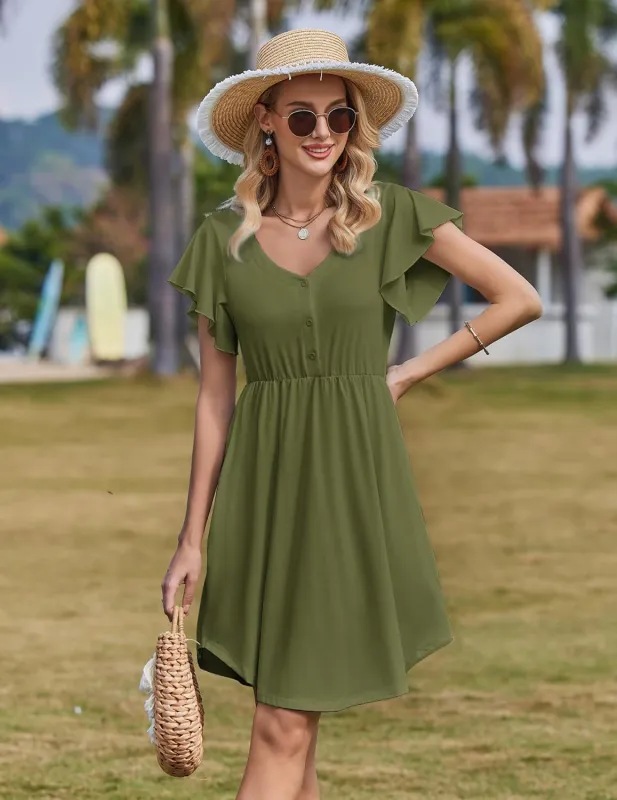 Zeagoo Summer Dress Women's Short Sleeve Dresses (DE Only) sold by zeagoo