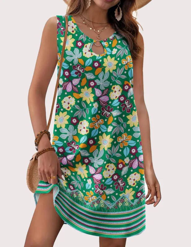 Zeagoo Womens Summer Dresses Loose Boho Tank Dress sold by zeagoo