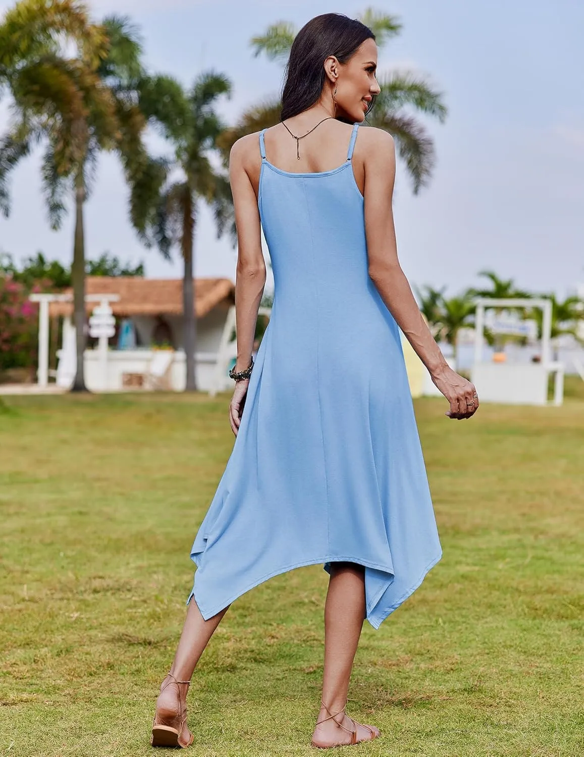 Zeagoo Women Midi Dress Bohemian Beach Cover Up Dress sold by zeagoo product image thumbnail 3