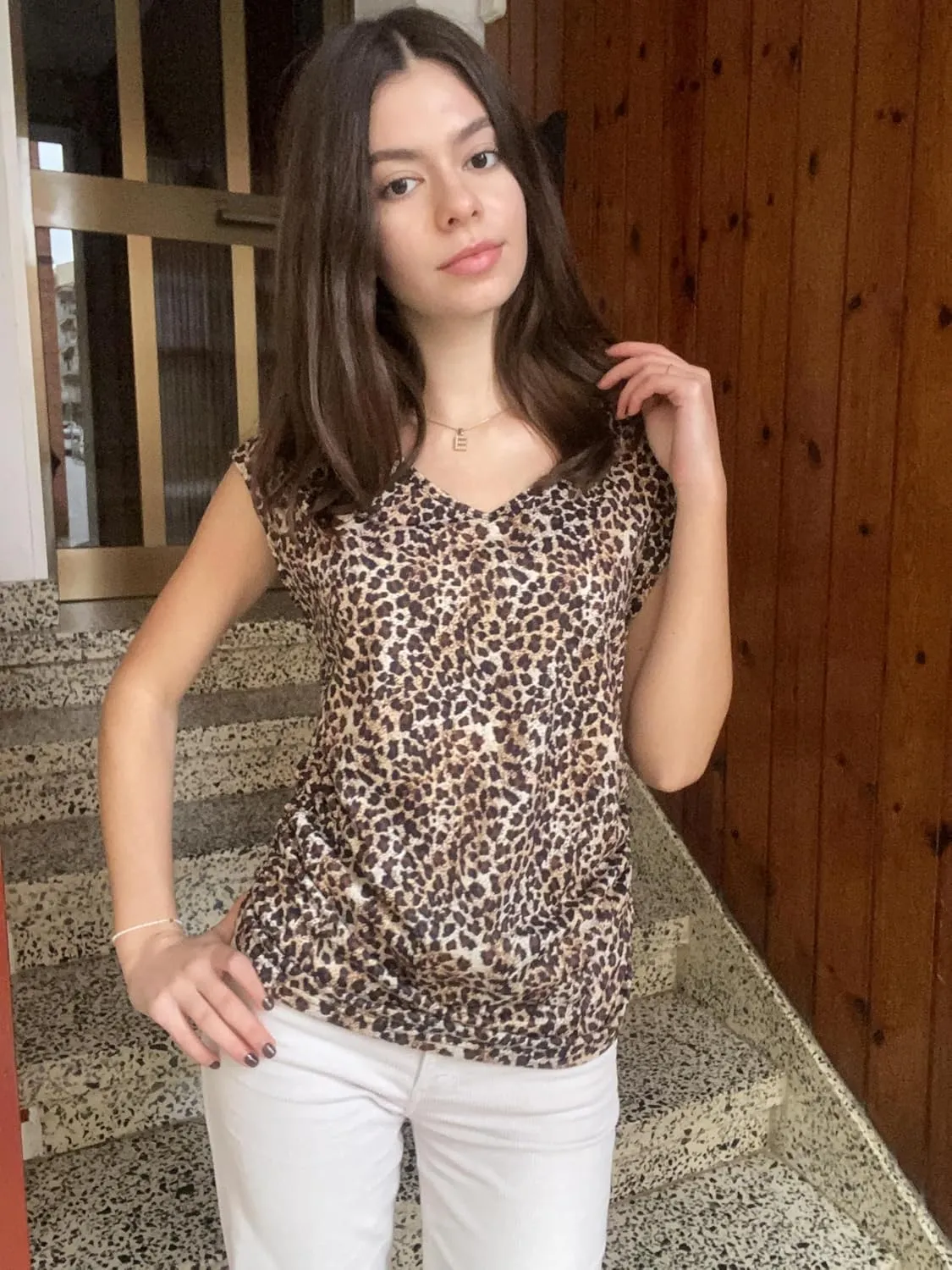 Zeagoo Womens Tank Tops Cute Tops V Neck Cap Sleeeve Tshirts sold by zeagoo product image thumbnail 5
