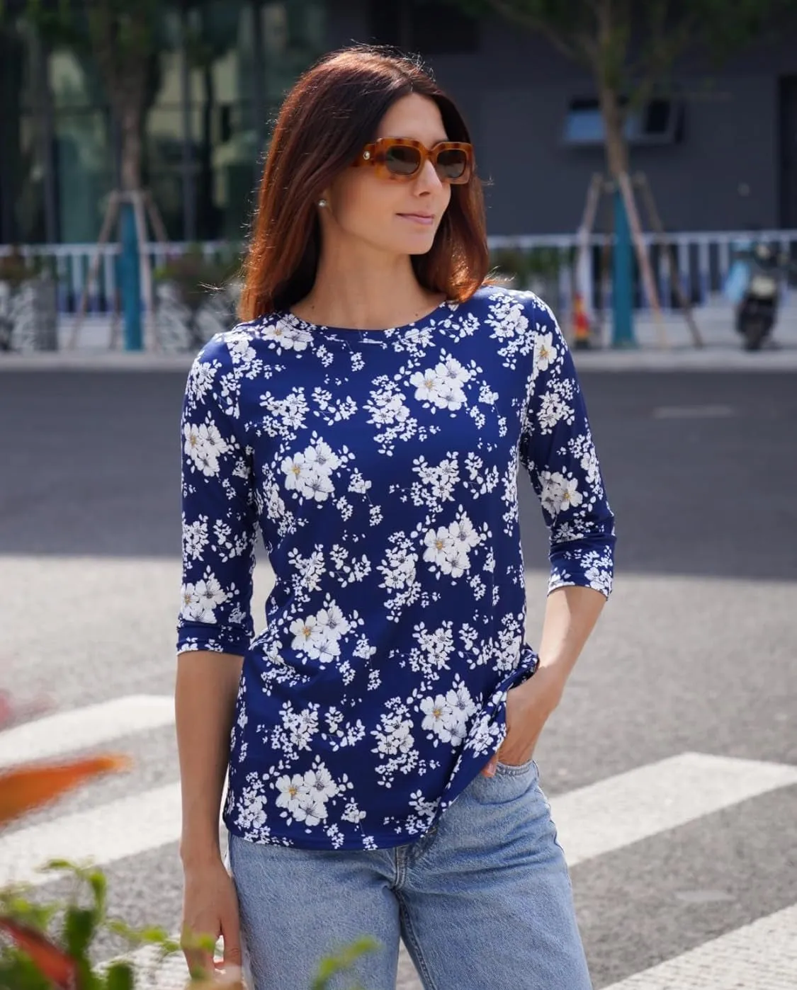 Zeagoo Women's Casual 3/4 Sleeve T-Shirts Cute Tunic Tops sold by zeagoo