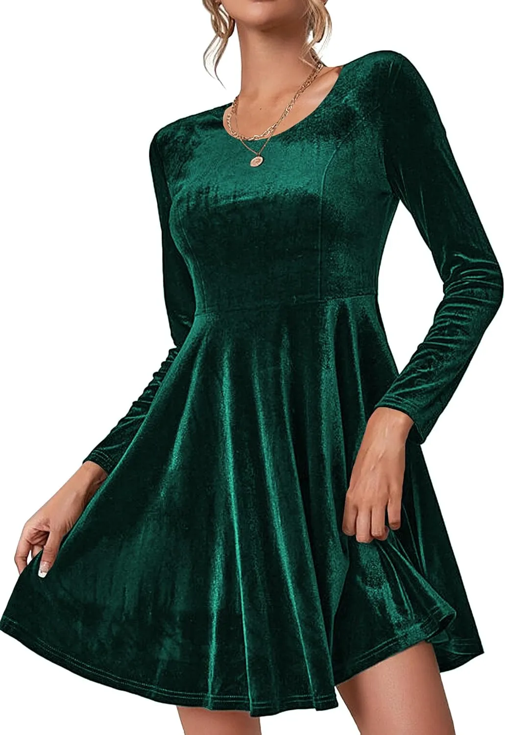 (DE Only) Zeagoo Women's Velvet Dress Elegant Evening Dress sold by zeagoo product image thumbnail 5
