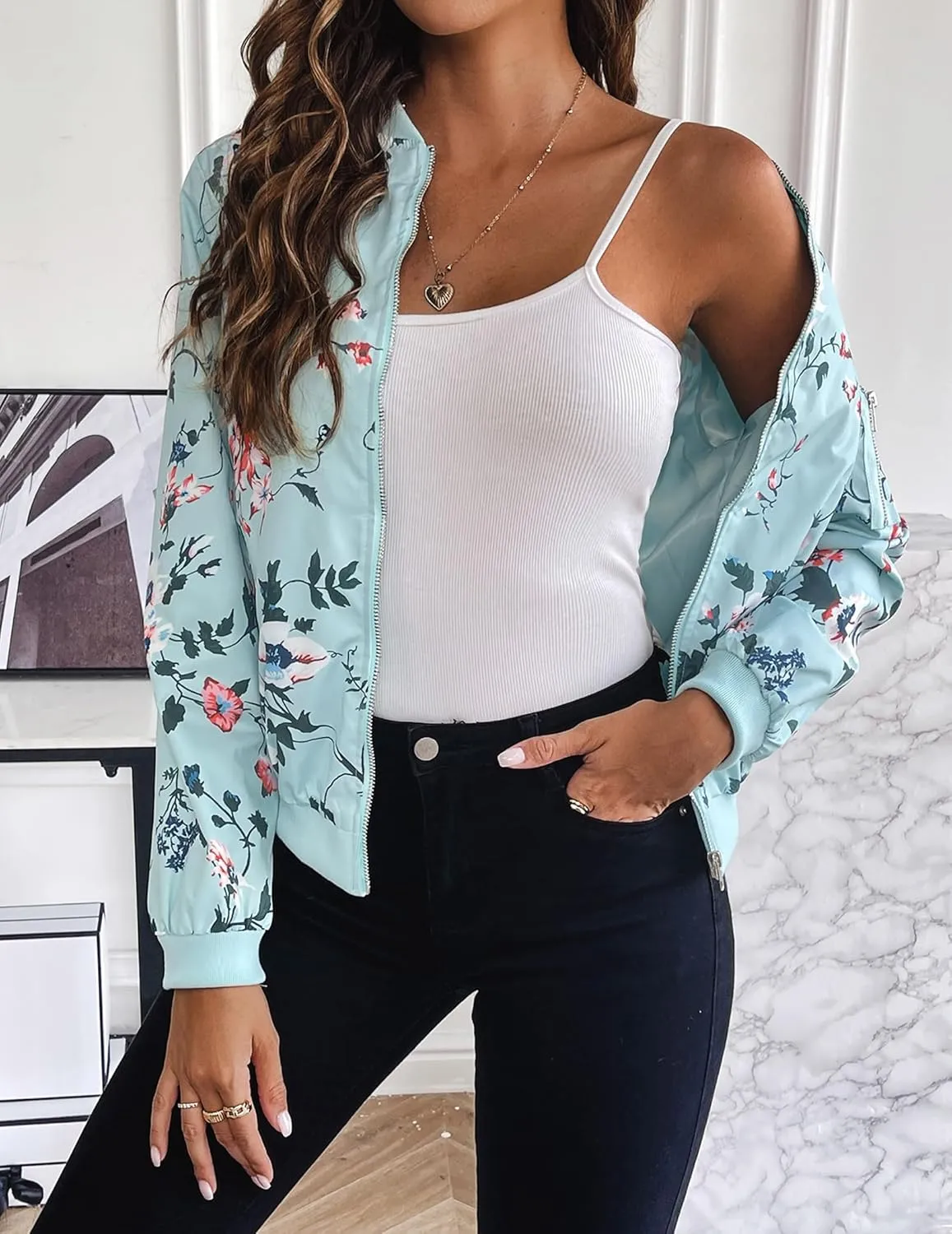 (DE Only) Zeagoo Short Bomber Jacket sold by zeagoo product image thumbnail 2