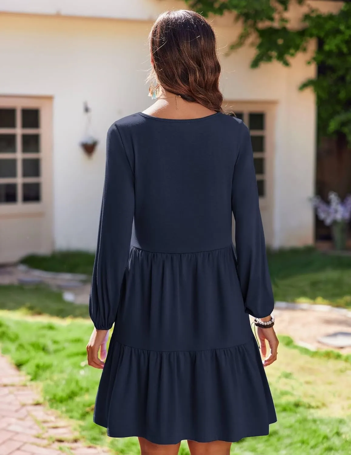 Zeagoo Women's Long Sleeve Elegant Ruffle Dresses sold by zeagoo product image thumbnail 3