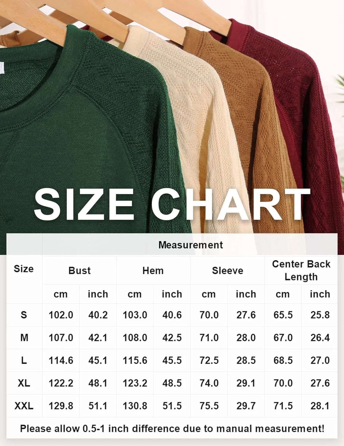 Zeagoo Womens Sweatshirts Lightweight Cable Knit Sleeve Sweaters sold by zeagoo product image thumbnail 5