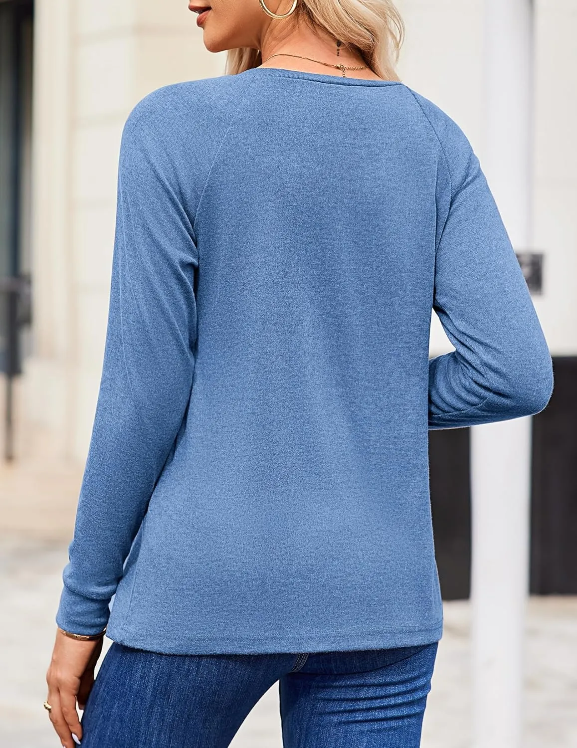 Zeagoo Women Long Sleeve Shirts Casual Pleated Tunic Blouses sold by zeagoo product image thumbnail 3