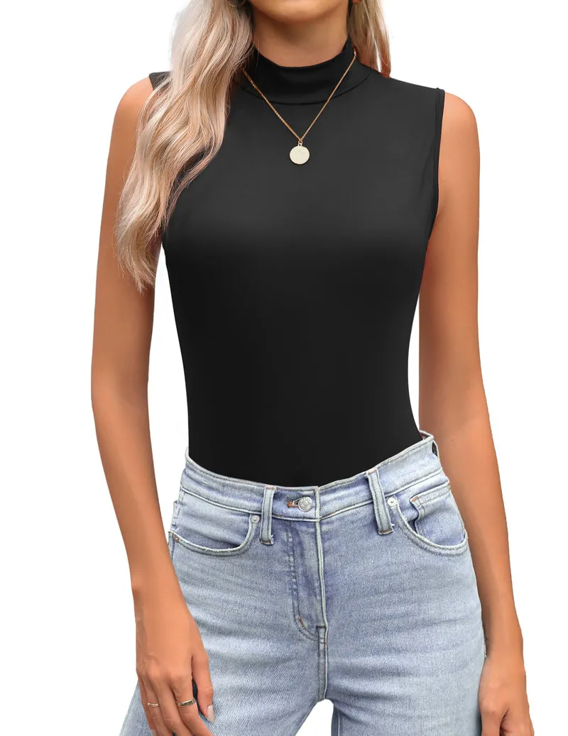 Zeagoo Womens Mock Turtleneck Tank Tops sold by zeagoo product image thumbnail 2