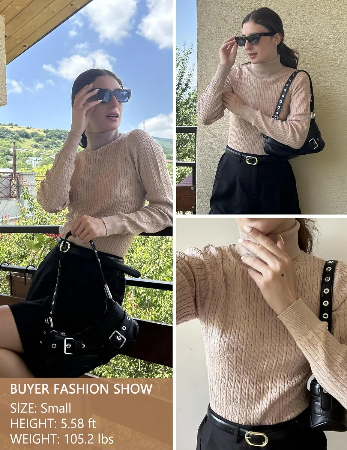 Zeagoo Women's Turtleneck Sweaters Long SleevePullover Tops sold by zeagoo product image thumbnail 5