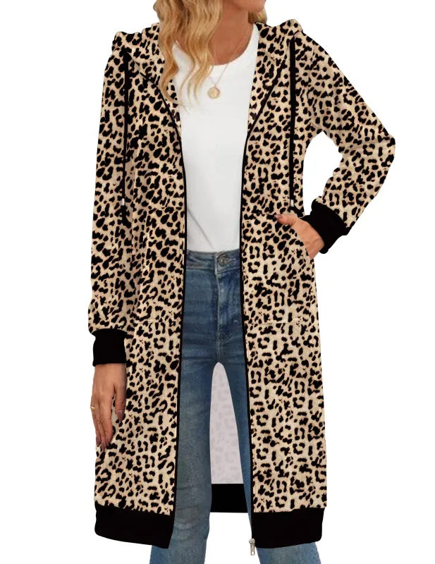 Zeagoo Women's Zip Up Hoodies Oversized Fleece Long Tunic Sweatshirts sold by zeagoo