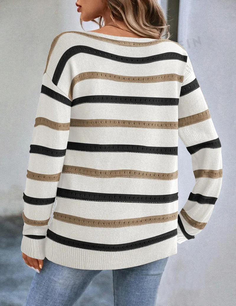 Zeagoo Womens Sweaters Cute Long Sleeve Off The Shoulder Tops sold by zeagoo product image thumbnail 3