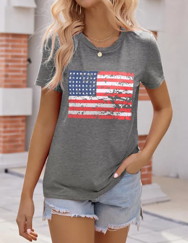 Zeagoo Flag Shirts Short Sleeve Patriotic Shirt 4th of July Tee made by zeagoo