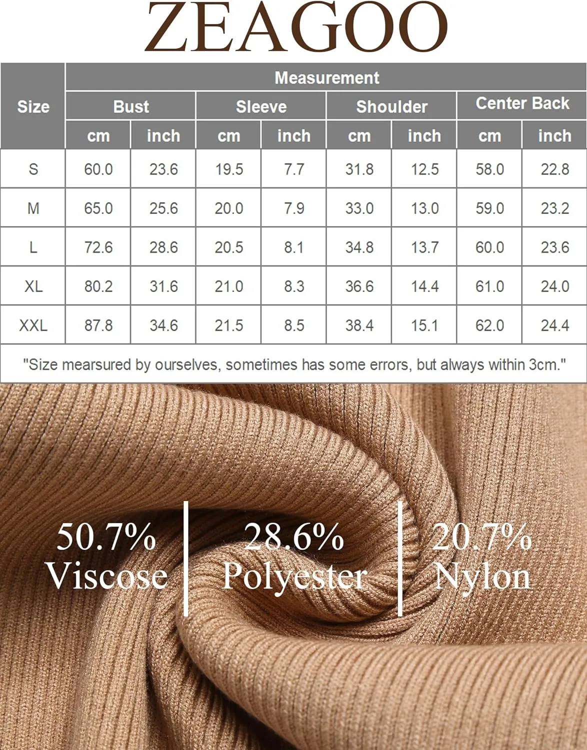 Zeagoo Women's Short Sleeve Basic Slim Fit Tops sold by zeagoo product image thumbnail 5