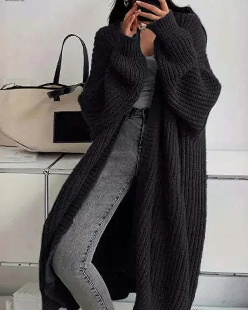Comfy Loose Fit Chunky Knit Long Cardigan sold by zeagoo product image thumbnail 4