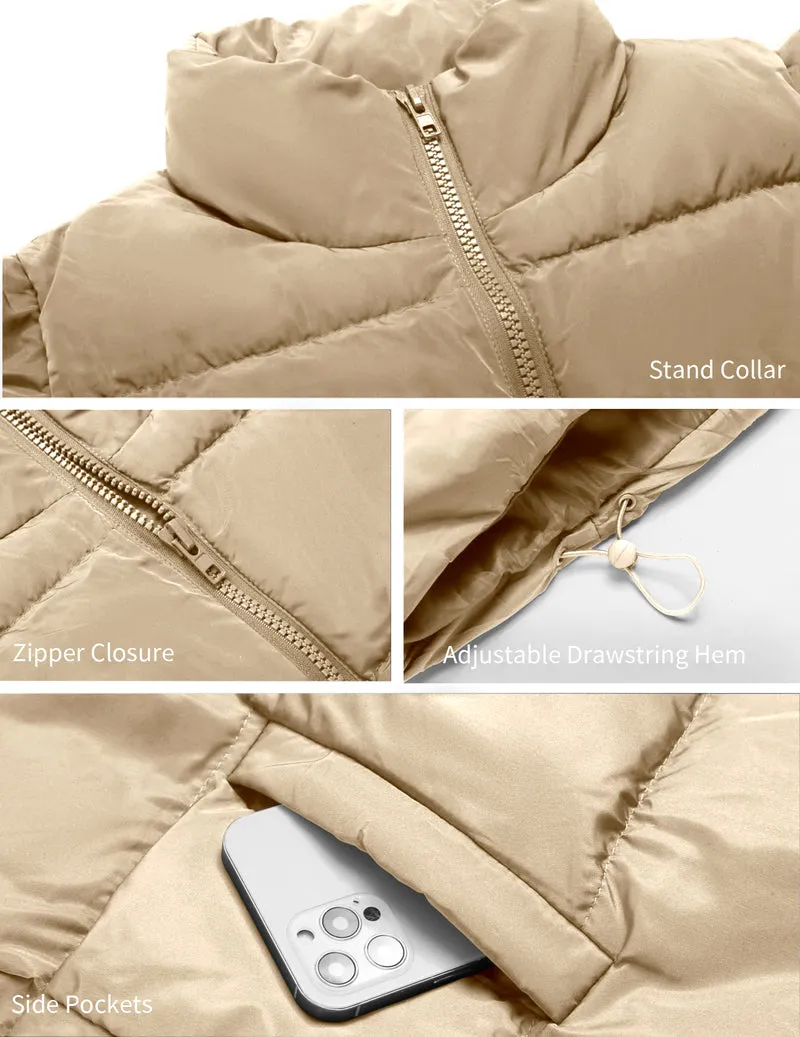 Zeagoo Women Sleeveless Warm Jackets Casual Stand Collar Puffer Vest sold by zeagoo product image thumbnail 5