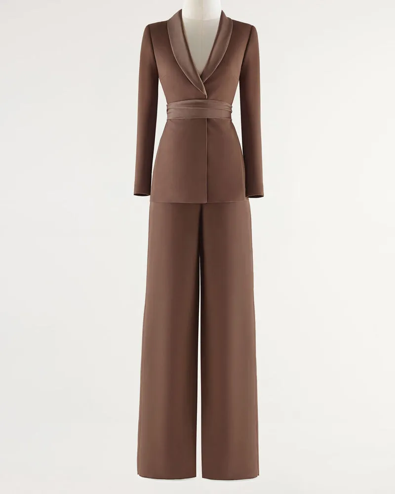 Smart Casual Blazer and Wide Leg Pants Suit set sold by zeagoo product image thumbnail 5