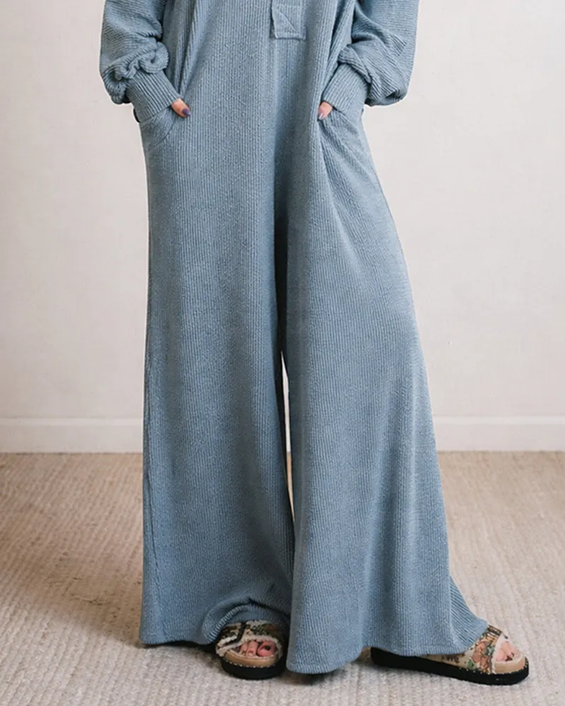Casual Easygoing Style Textured Jumpsuit sold by zeagoo product image thumbnail 4