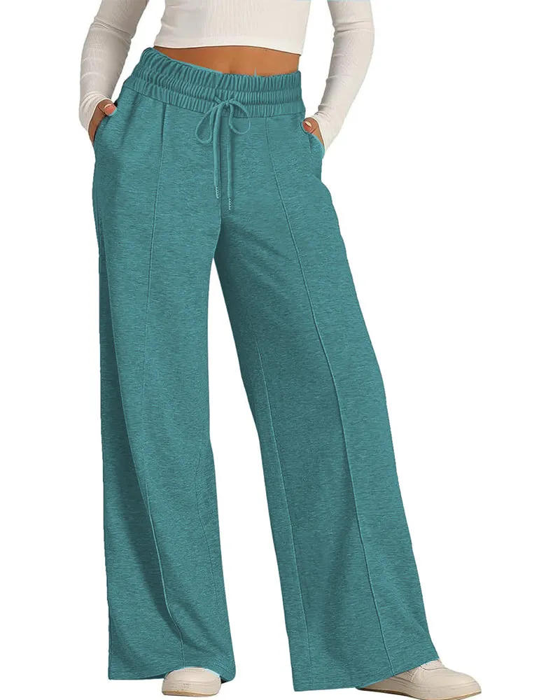 Essential High Waist Drawstring Sweatpants sold by zeagoo product image thumbnail 4