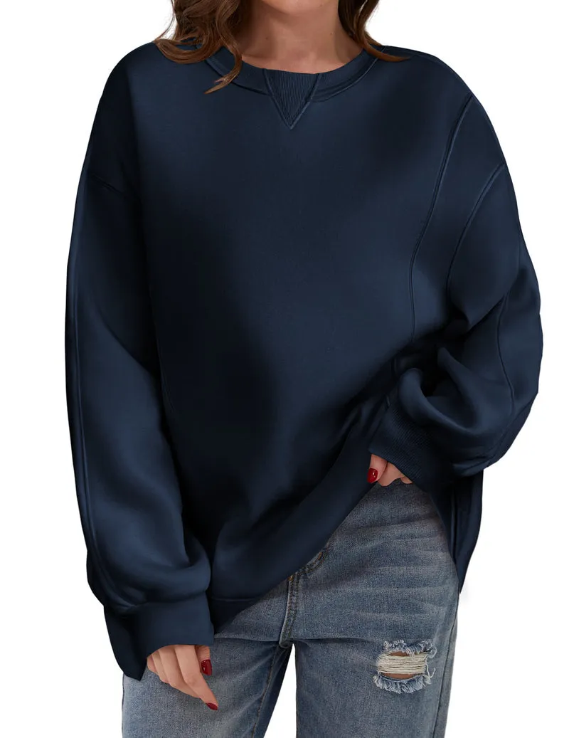 Zeagoo Womens Oversized Sweatshirts Hoodies Fleece Crew Neck Pullover sold by zeagoo product image thumbnail 5