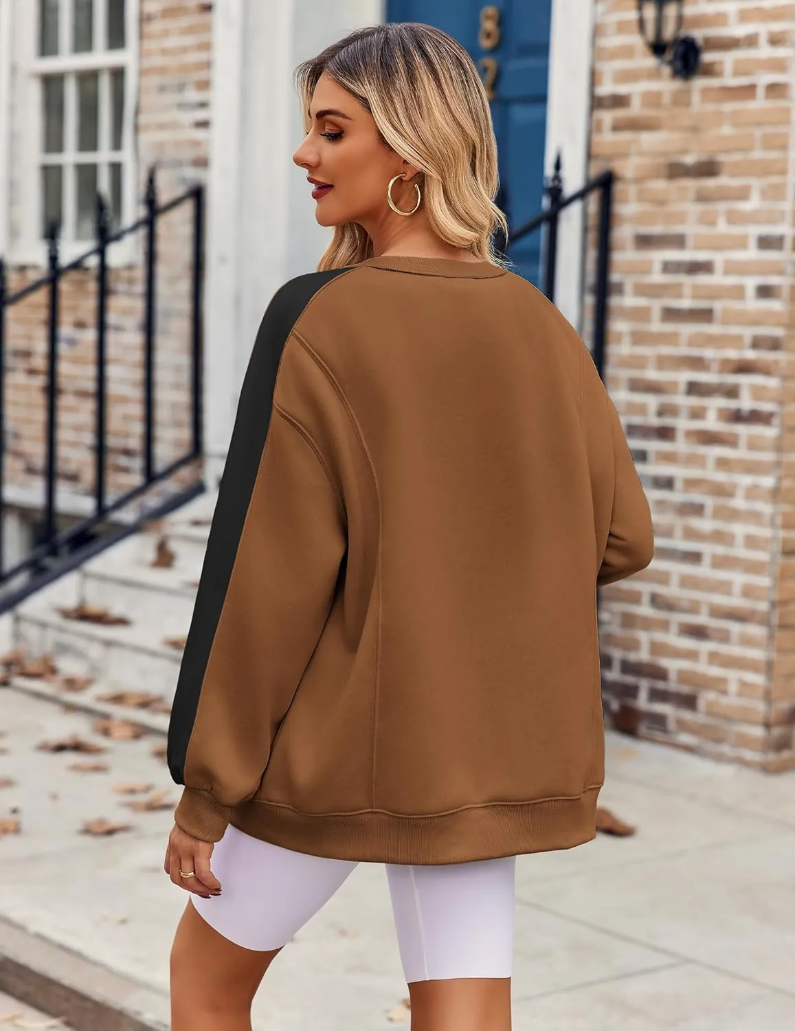 Zeagoo Womens Oversized Sweatshirts Hoodies Fleece Crew Neck Pullover sold by zeagoo product image thumbnail 4