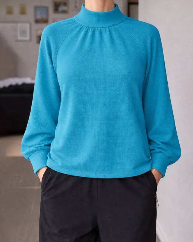 Zeagoo Casual Raglan Sleeve Turtle Neck Jumper for Women Casual Work Office Loose Fit 2026 | Under $40 made by zeagoo