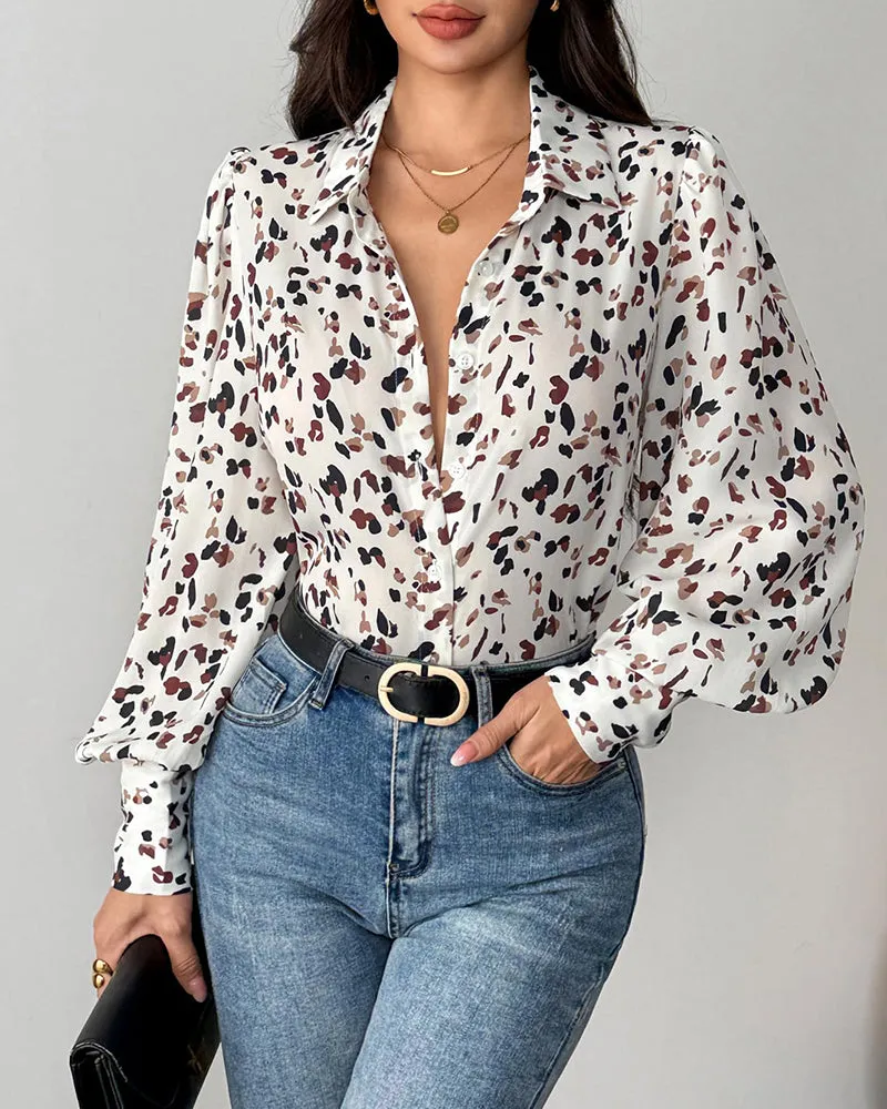Elegant Lantern Long Sleeve Blouse (US Only) sold by zeagoo product image thumbnail 2