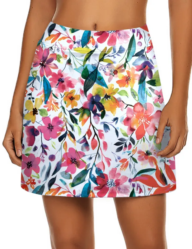 Versatile Double-Layered Summer Skort made by zeagoo