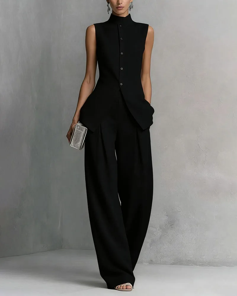 Minimalism Designer Sleeveless Matching Set sold by zeagoo product image thumbnail 2