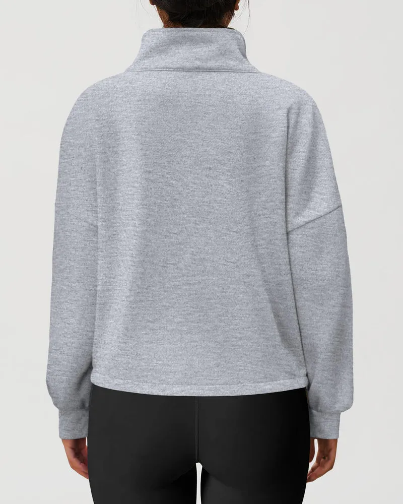 Zeagoo Womens Fleece Jacket Full Zip Crop Hoodie Long Sleeve Pullover Sweatshirts Oversized 2023 Fall Winter Coat sold by zeagoo product image thumbnail 5