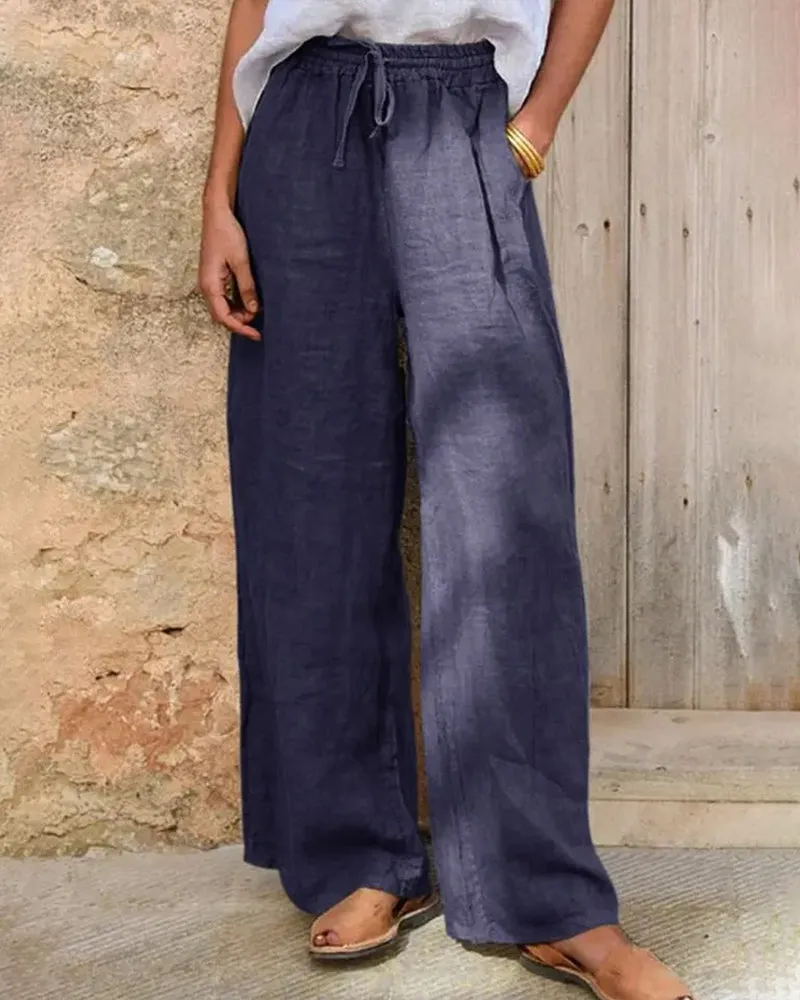 Summer Casual High-Waisted Wide-Leg Pants sold by zeagoo product image thumbnail 4