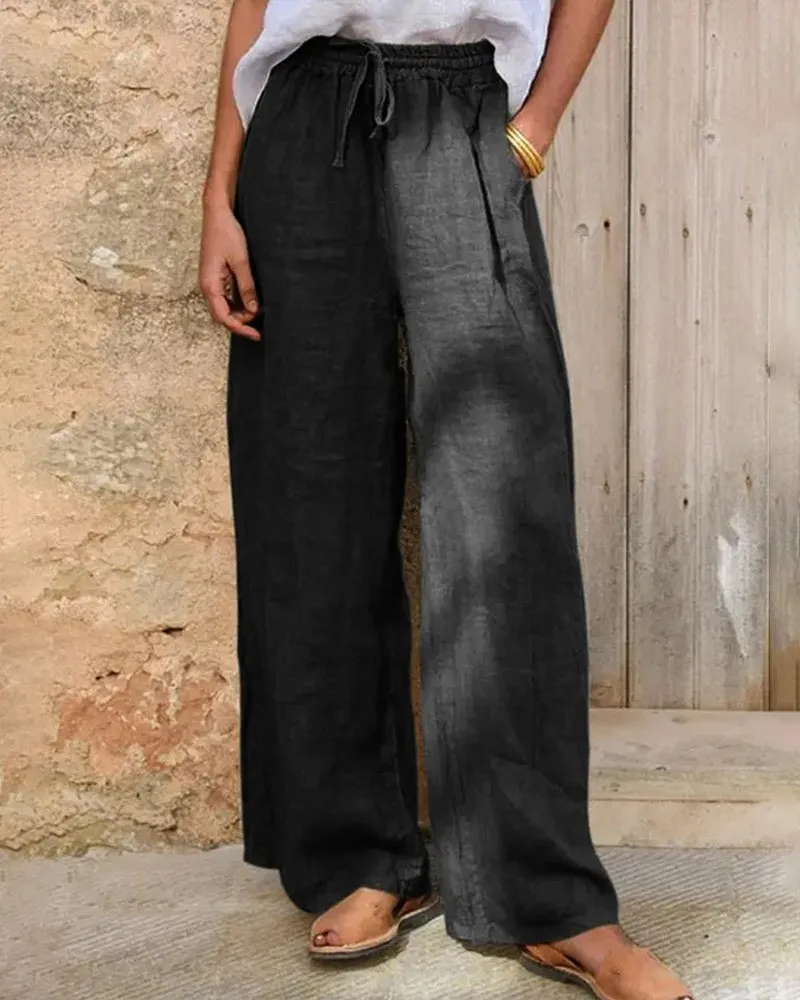 Summer Casual High-Waisted Wide-Leg Pants sold by zeagoo product image thumbnail 3