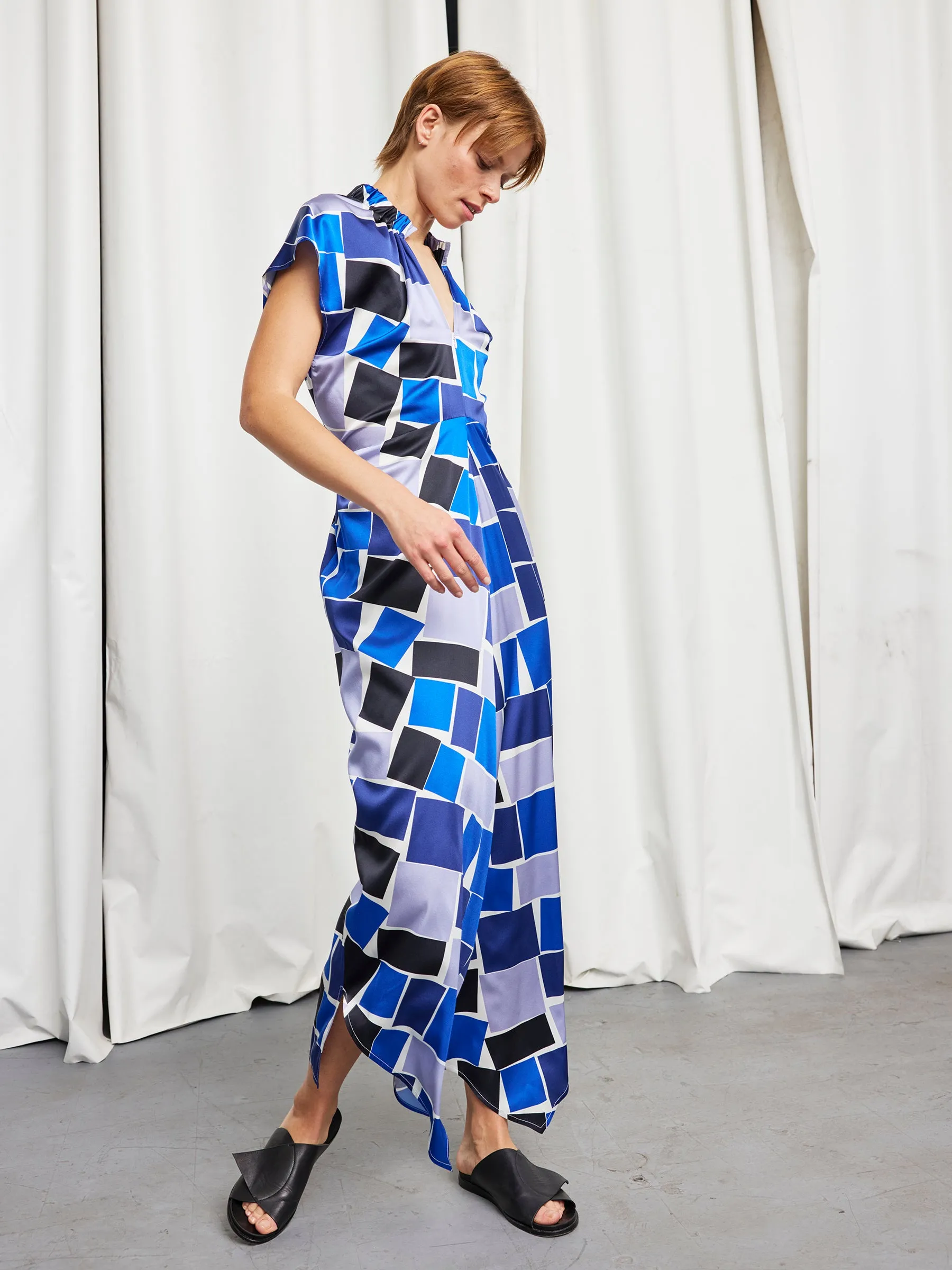 Long Ruched Stella Dress sold by Zero + Maria Cornejo product image thumbnail 3
