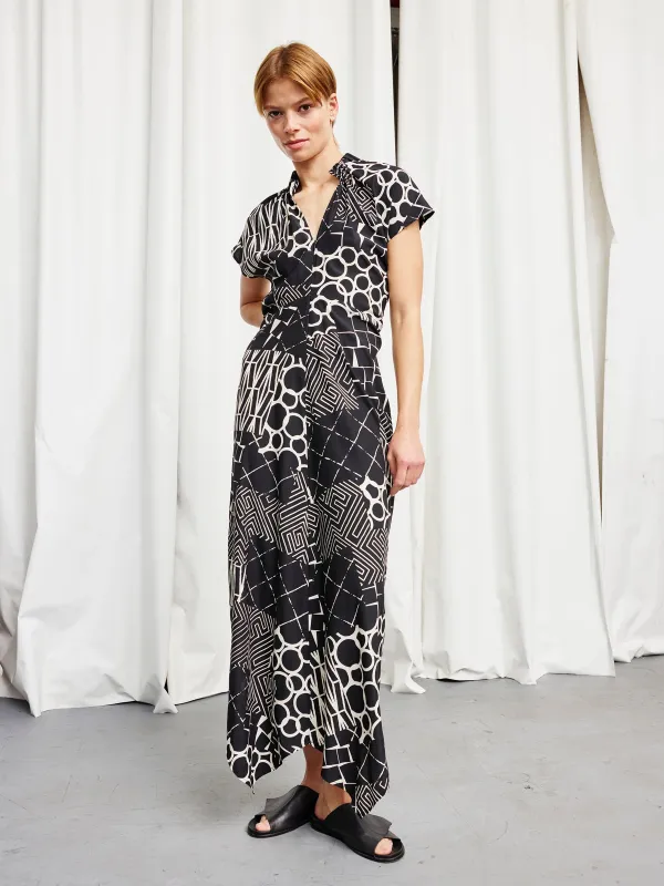 Long Ruched Stella Dress sold by Zero + Maria Cornejo