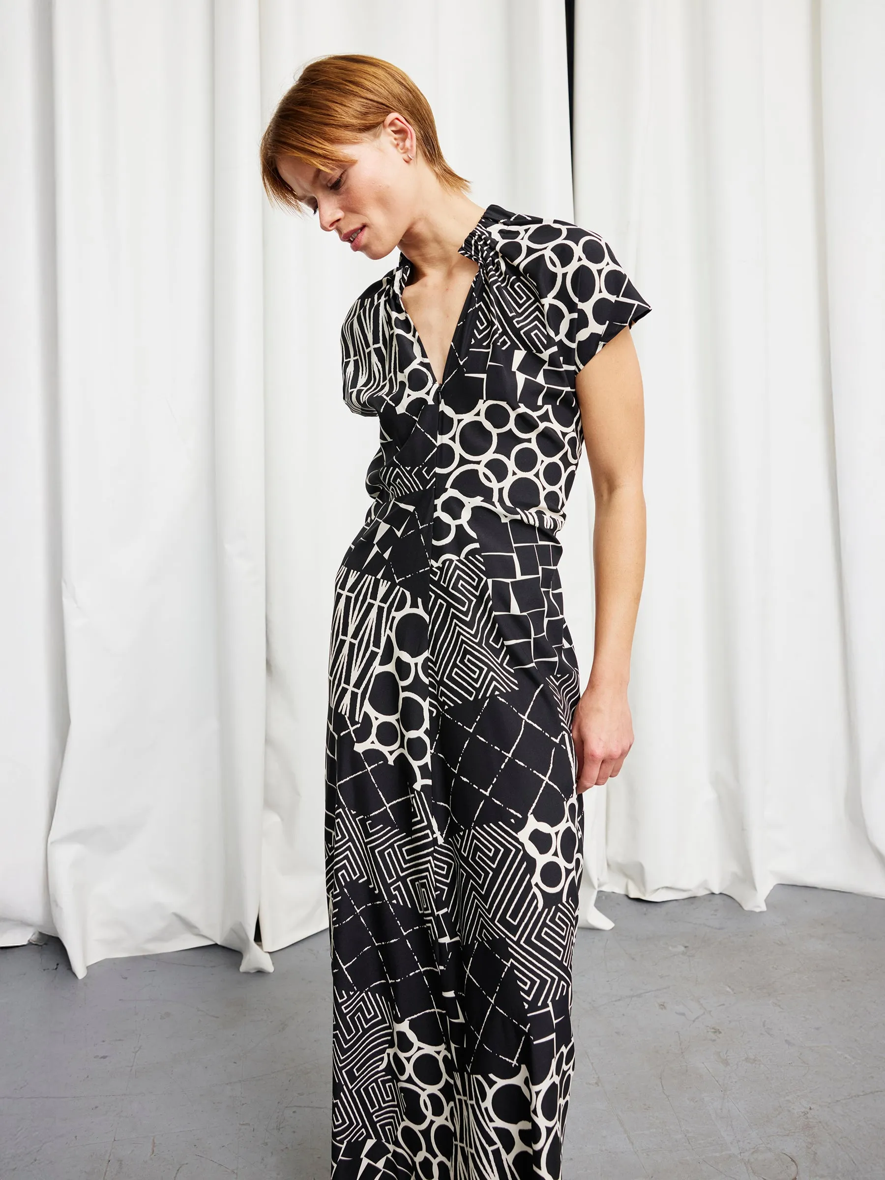 Long Ruched Stella Dress sold by Zero + Maria Cornejo product image thumbnail 4