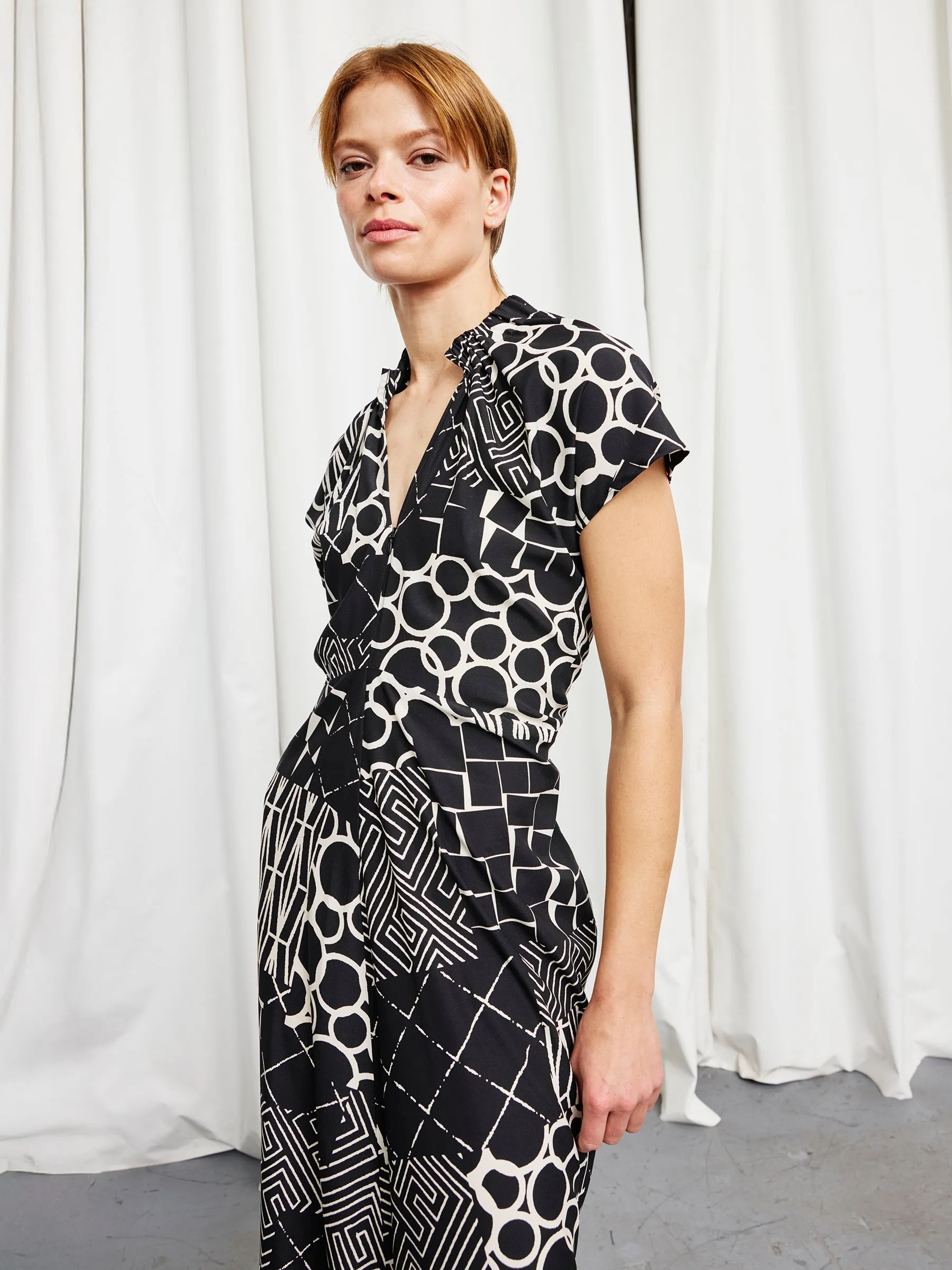 Long Ruched Stella Dress sold by Zero + Maria Cornejo product image thumbnail 2