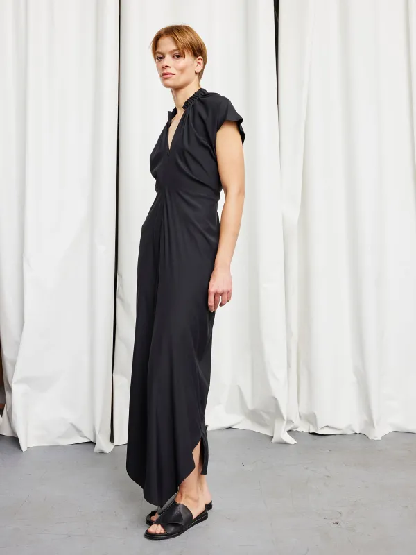 Long Ruched Stella Dress made by Zero + Maria Cornejo