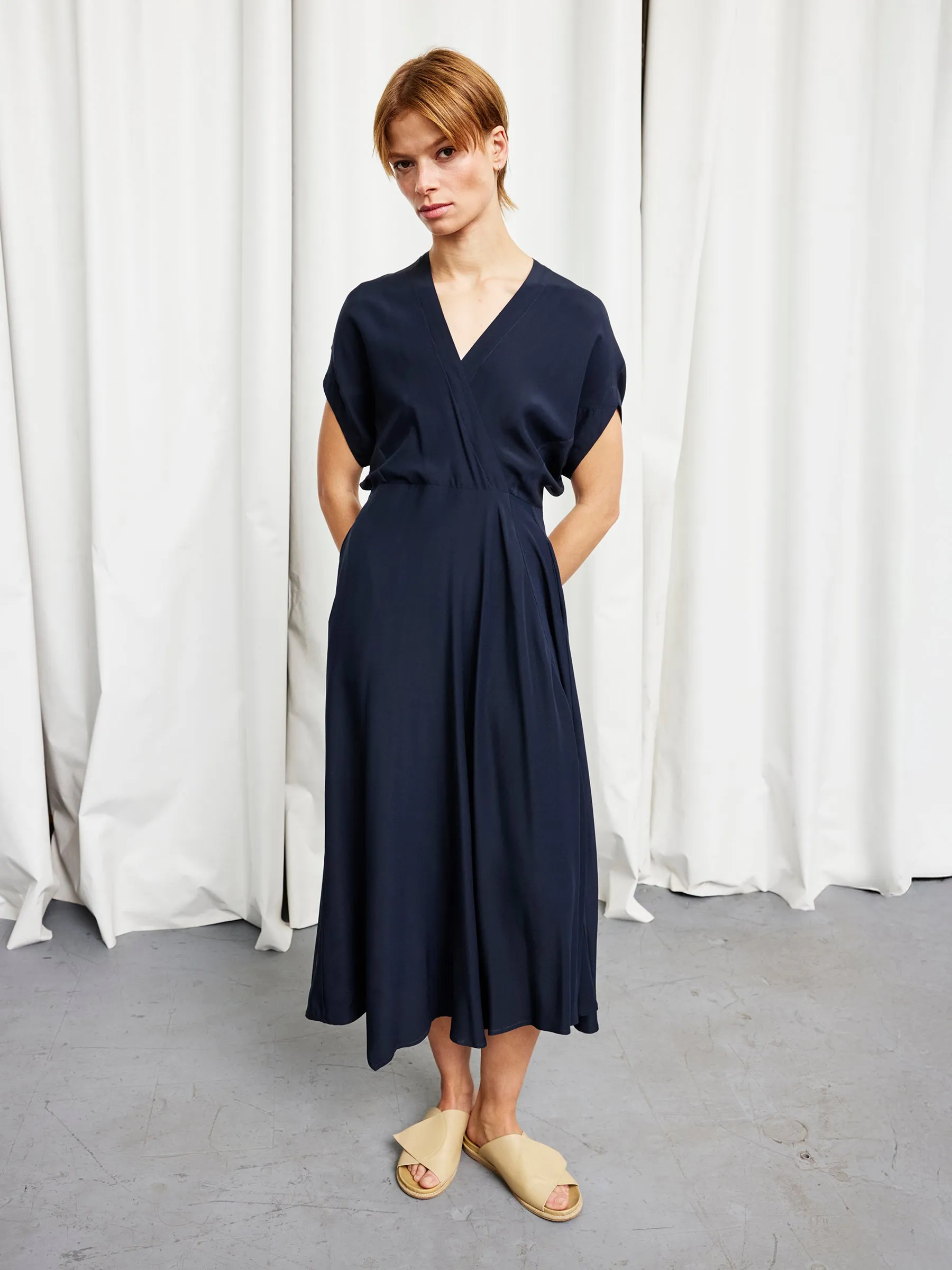 Long Aki Wave Dress sold by Zero + Maria Cornejo product image thumbnail 4