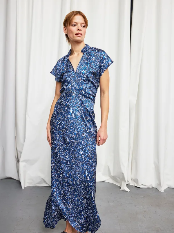 Long Ruched Stella Dress sold by Zero + Maria Cornejo