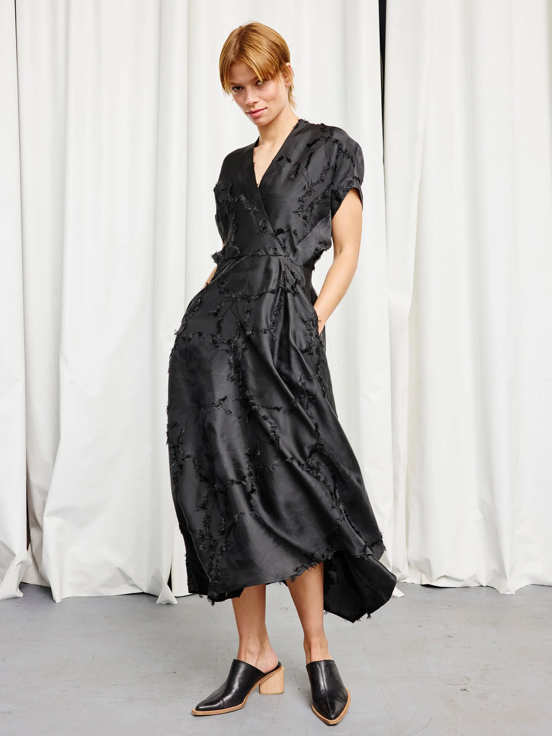 Long Aki Wave Dress sold by Zero + Maria Cornejo